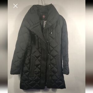 Gallery Black Midweight Knee high coat Size Small